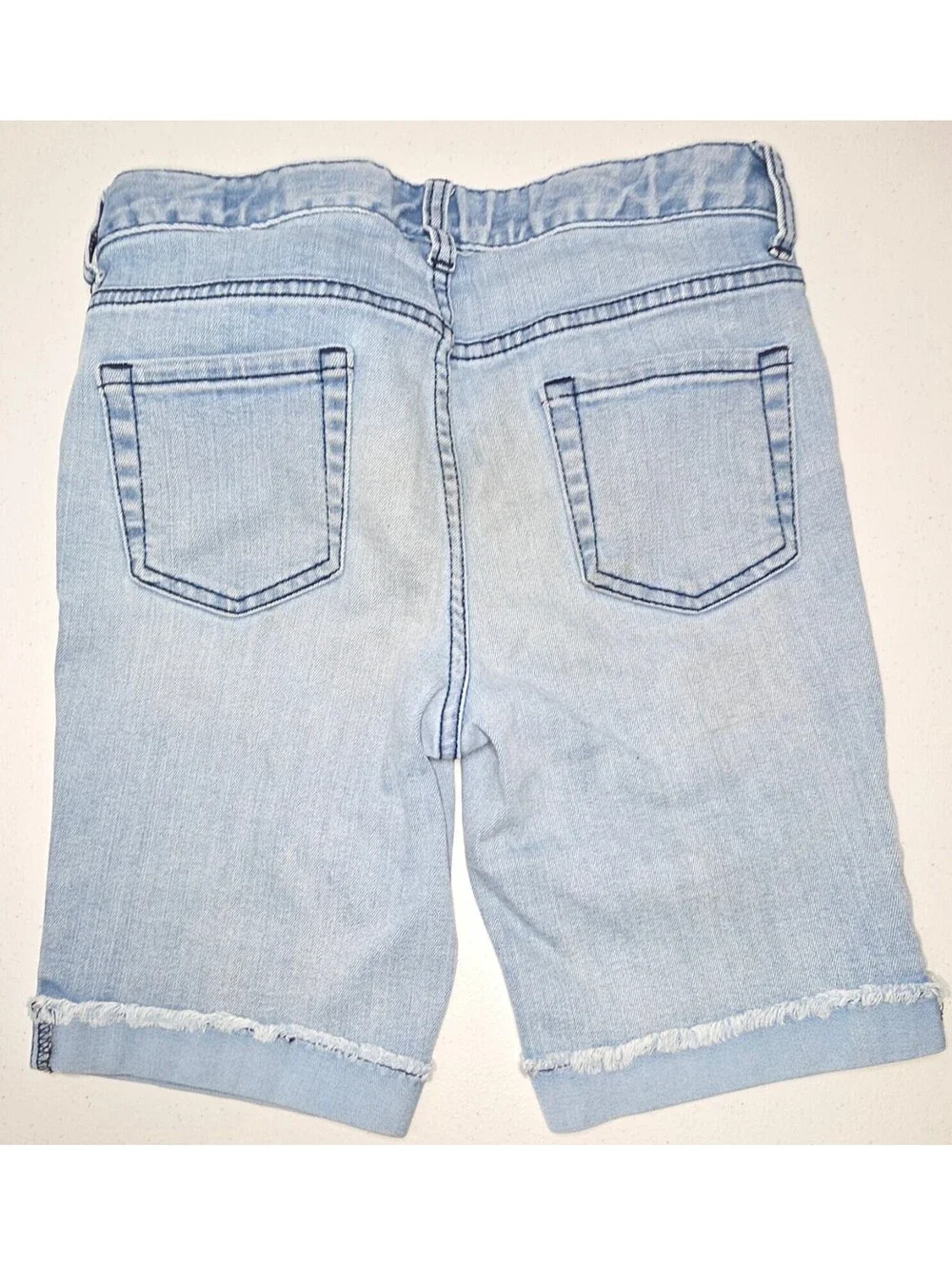 Cat & Jack Light Blue Denim Bermuda Shorts for Kids Size L (10/12)